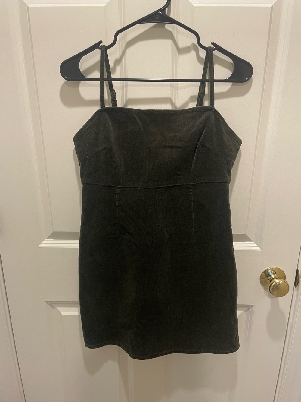 PacSun olive green corduroy Mini Dress